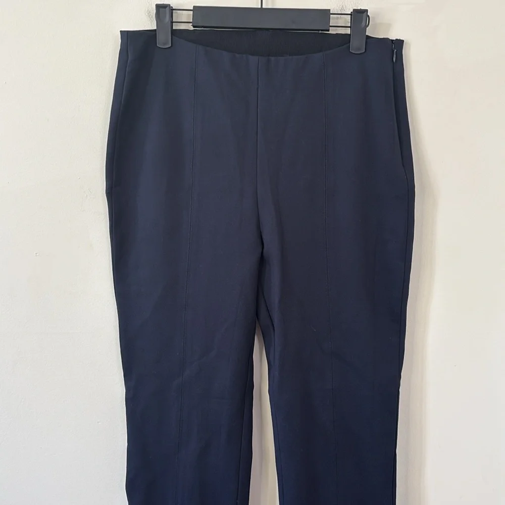 NWT Quince Ultra-Stretch Ponte Pintuck Ankle Pants Black Size Large - Picture 3 of 10
